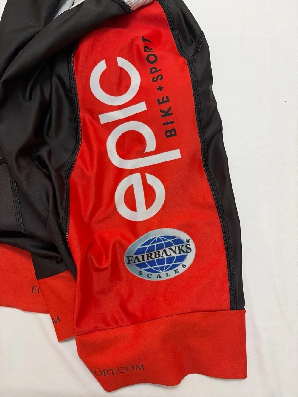 Men's Black & Red Cycling Bib Shorts
